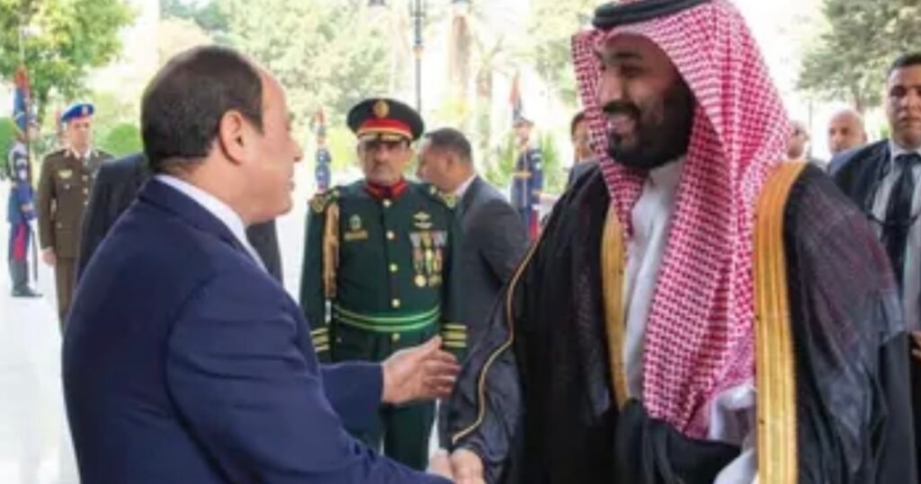 ولي العهد يجري اتصالاً بالرئيس المصري لبحث قضية فلسطين