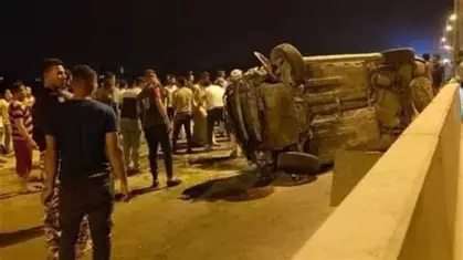 مصرع شخصين وإصابة آخر في حادث تصادم بسوهاج